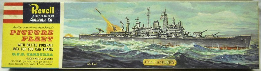 Revell 1/480 CAG-2 USS Canberra Guided Missile Cruiser - Picture Fleet Issue, H372-169 plastic model kit